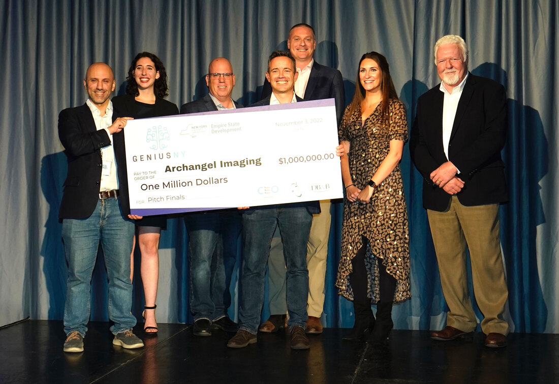 Archangel Imaging staff members receive $1 million check